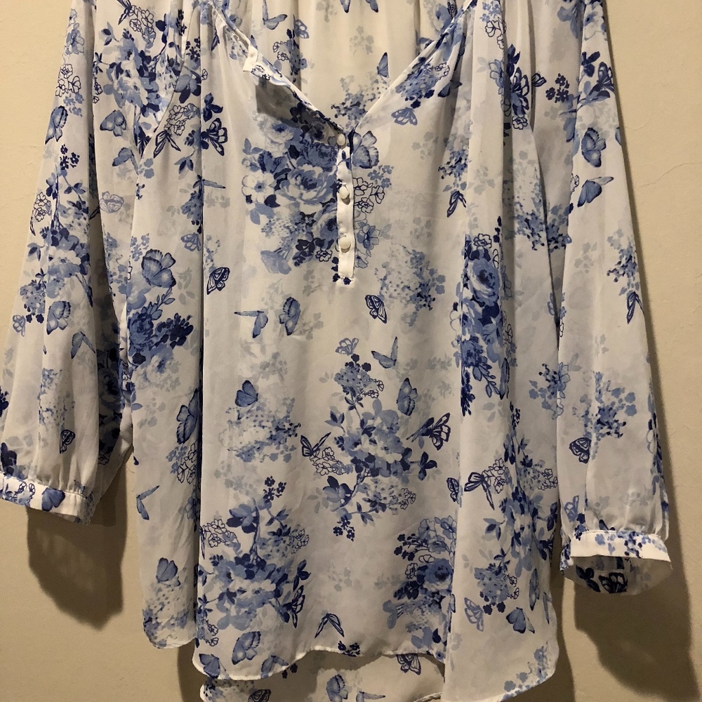 LC Lauren Conrad Blouse Size L